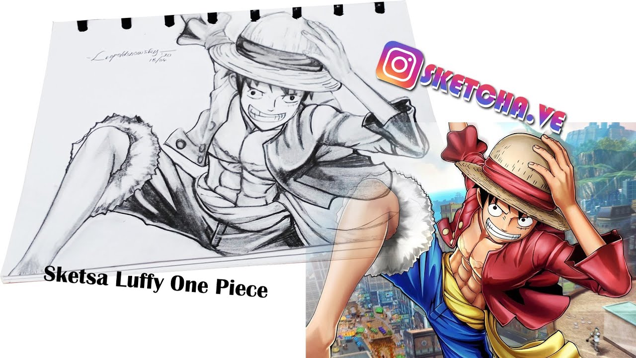  Sketsa  Luffy One  Piece  Sketcha Ve YouTube