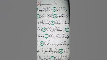 ما معنى "وجعلنا الليل لباساً"#سورة #النبأ