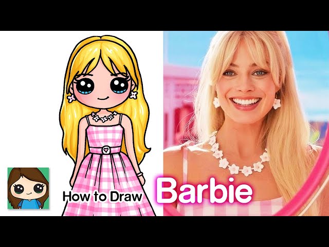 How to Draw Barbie - Easy Drawing Tutorial For Kids