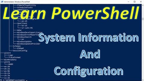 PowerShell - Part 2  | System information and Configuration using PowerShell | Techno Network