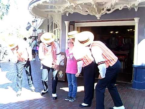 Jennifer with Dapper Dans Disneyland October 2009