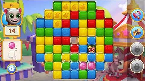 Talking Tom Fun Fair Level 14 - No Boosters