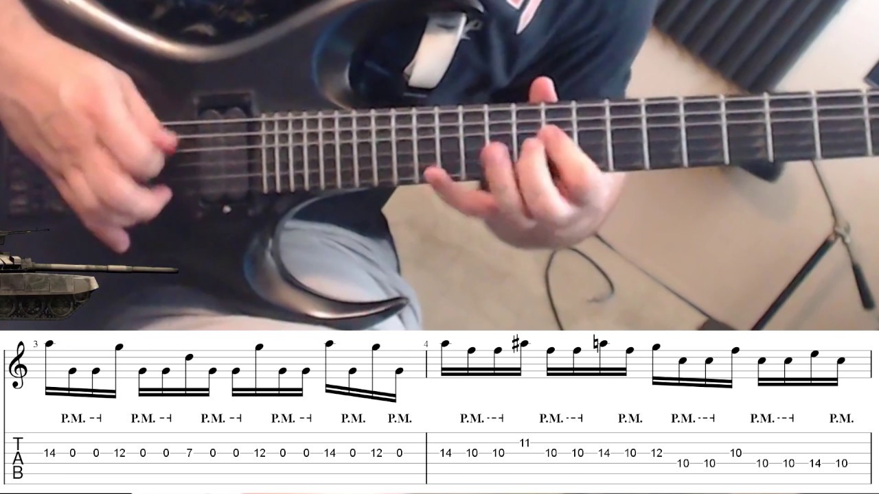 Rorke's Drift by Sabaton Intro Riff Guitar Lesson Preview YouTube