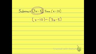097 5.2.MP (2.1.47) Subtract Binomials