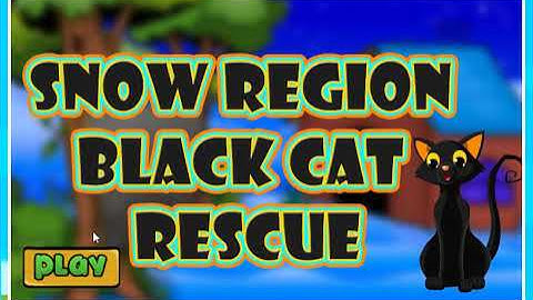 G2J Snow region black cat rescue walkthrough - games2jolly