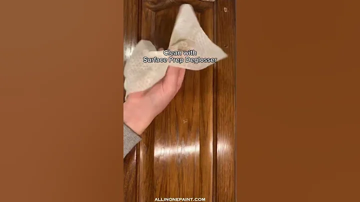 Staining Oak cabinets without sanding!!