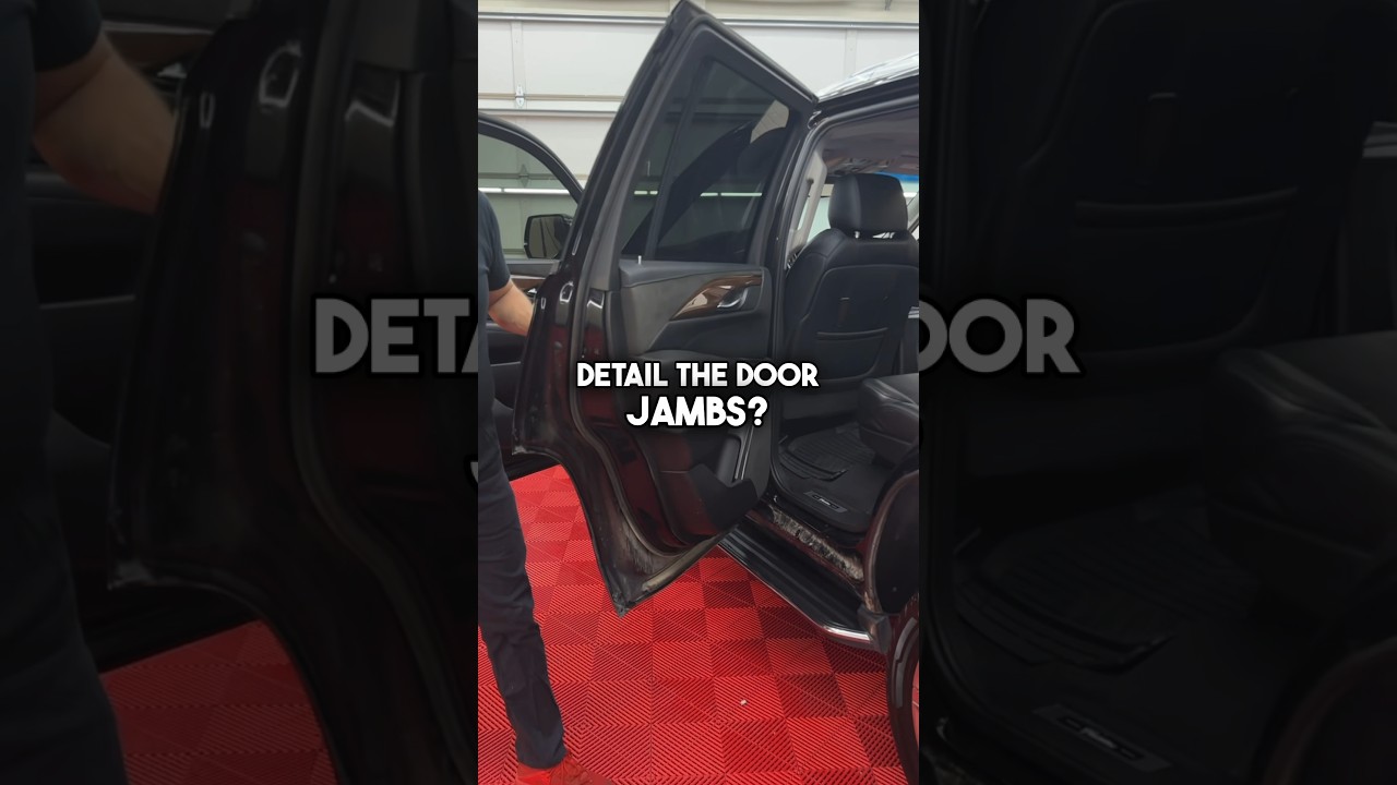 Should you clean door jambs on exterior details?