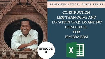 Construction of less than ogive and location of Q1, D6 and P87|| Ep-8