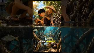 Hutan Mangrove, Penjaga Pantai 🌊#education #story #ceritaanak #cartoon #shorts