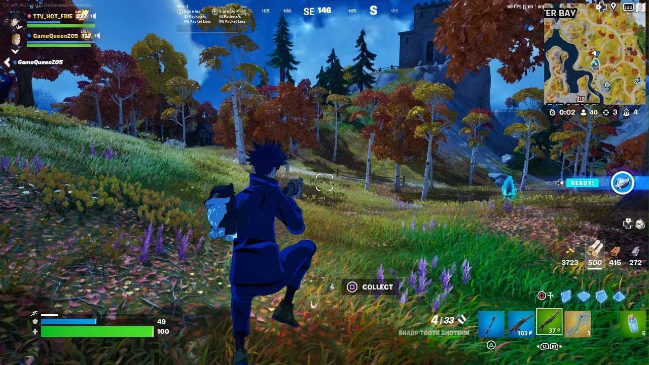 Fortnite opening the new jjk cursed Llama