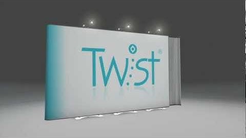 Original Twist Banner Stand Setup