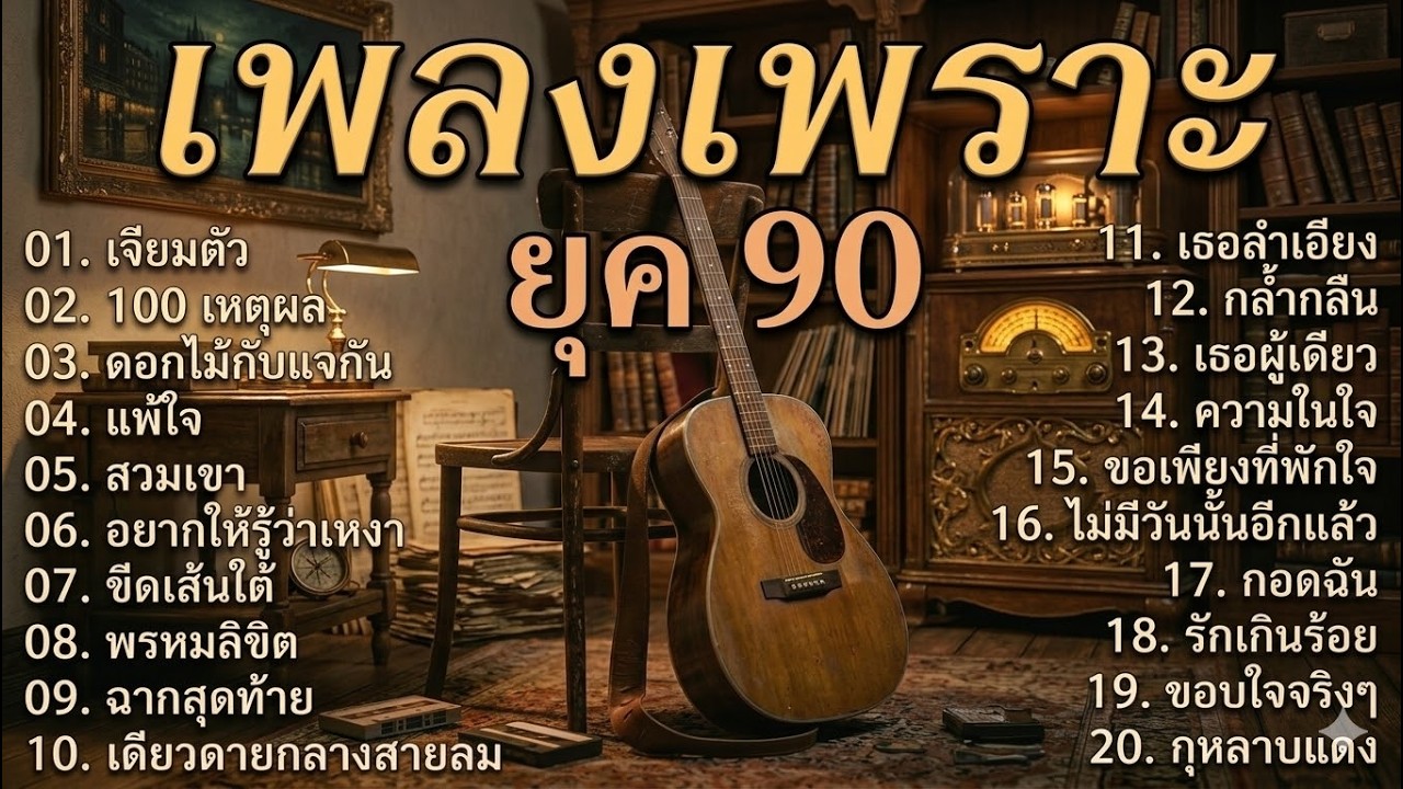รวมเพลงเก่าเศร้าๆ ยุค 90 ฟังแล้วน้ำตาซึม | โกหกหน้าตาย | วิชามาร | หลอกใช้ | ดูโง่โง่ | Cover music