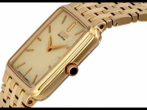 Citizen BL6042-55P Eco-Drive Gold-Tone Mens Watch - YouTube