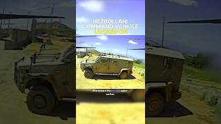 Hezbollah FPV drone locks onto Israeli Sandcat