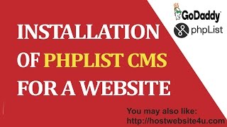 How to install PHPLIST CMS for your website 