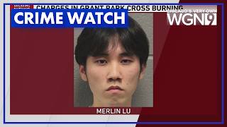 Man charged with hate crime, arson after burning cross found in Grant Park