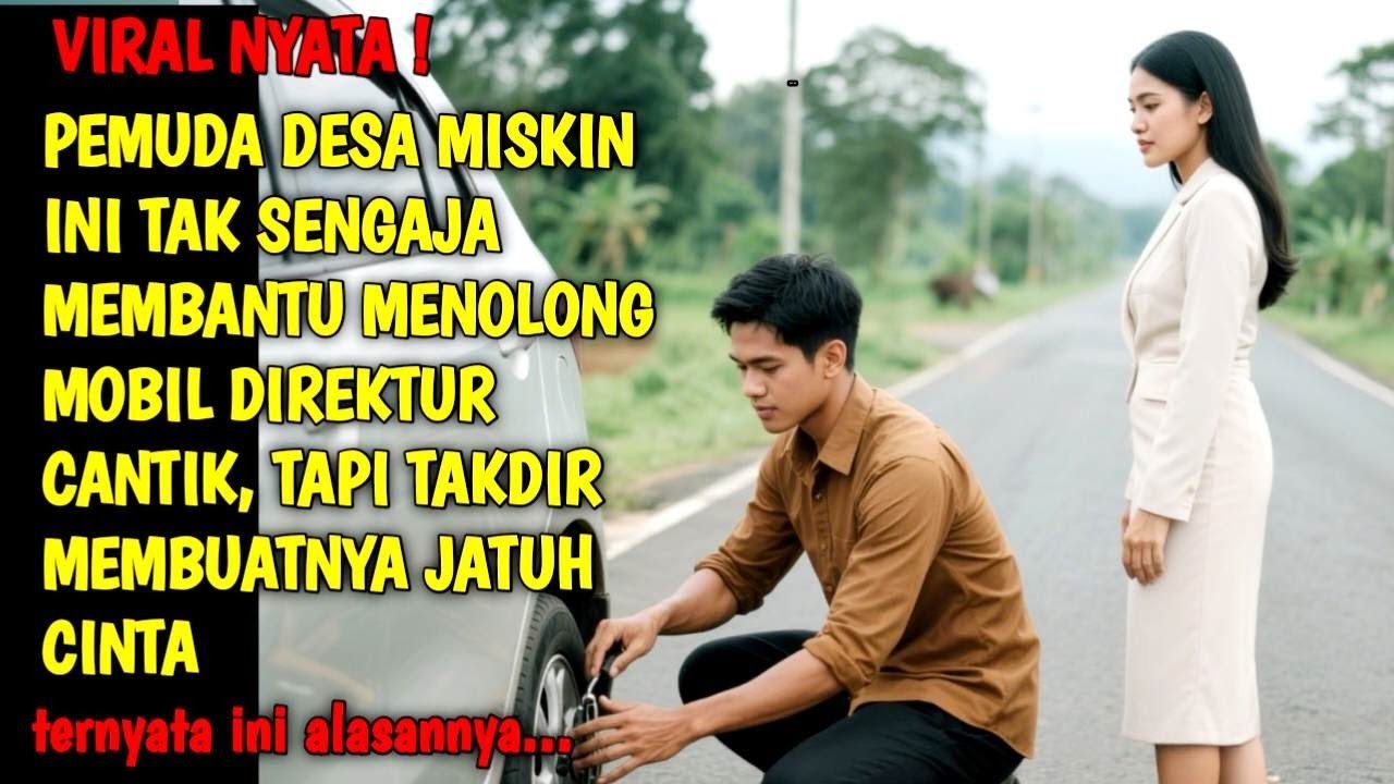 KISAH NYATA | VIRAL ! PEMUDA DESA MISKIN MENOLONG MOBIL DIREKTUR CANTIK NAMUN TAKDIR MEMBUATNYA