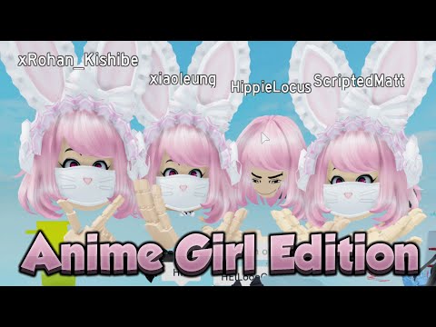 Roblox Vr Anime Girl Edition Youtube - girl roblox pink logo