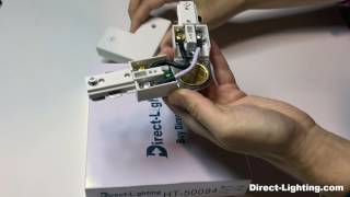 How to flip a track lighting L connector