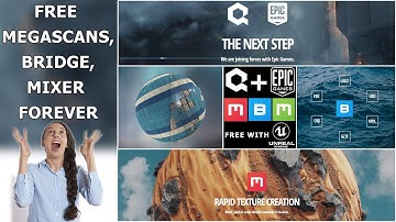 Epic games acquired quixel | MEGASCANS + MIXER + BRIDGE NOW FREE FOREVER - CGFamily