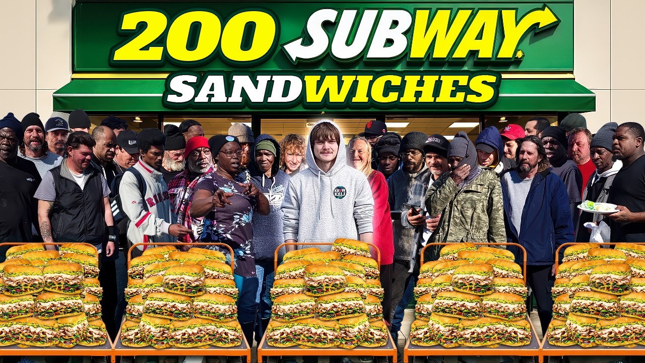 200 Subway Sandwiches For The Homeless!