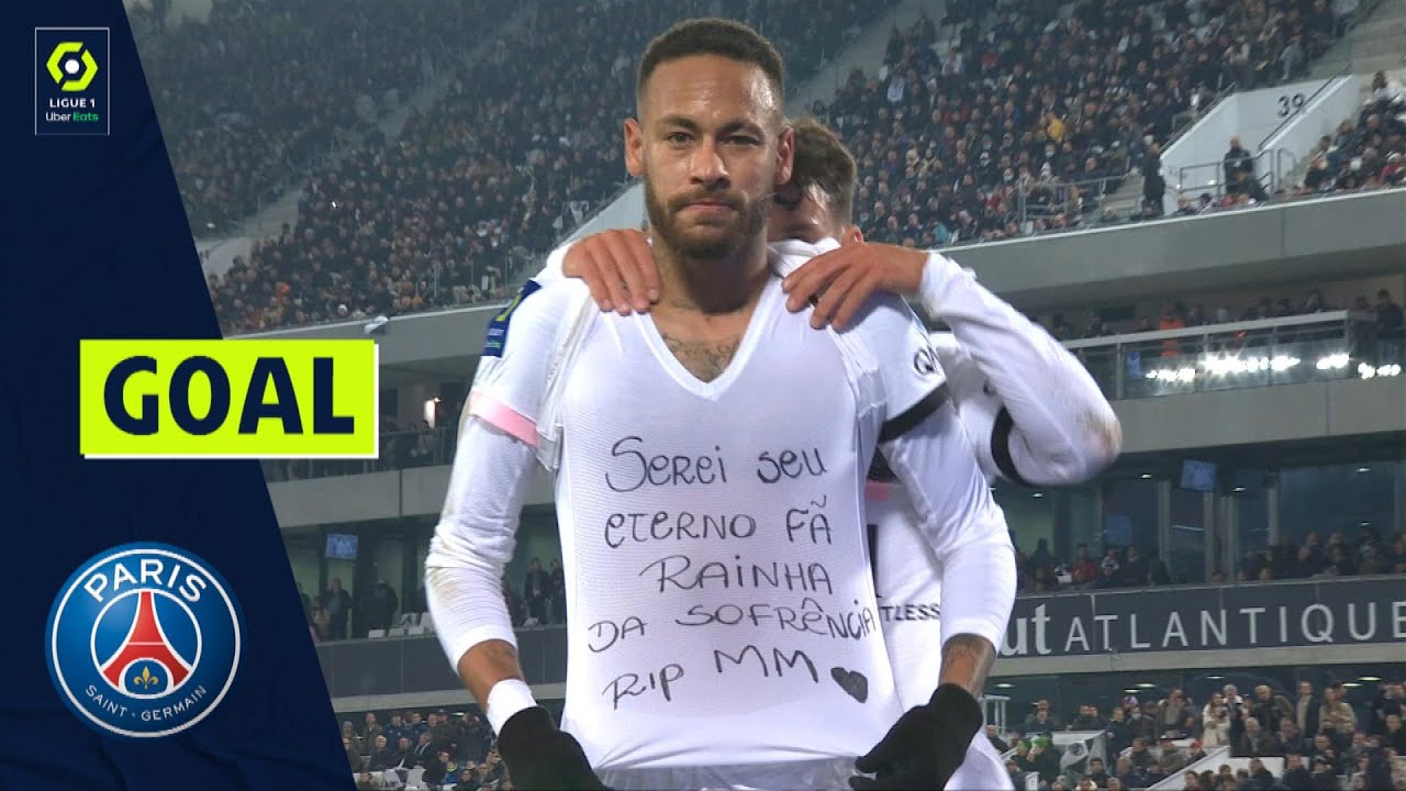 Goal NEYMAR JR (26' - PSG) FC GIRONDINS DE BORDEAUX - PARIS SAINT