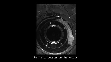 VISUALISATION - Image analysis of the motion of rags through waste water pumps