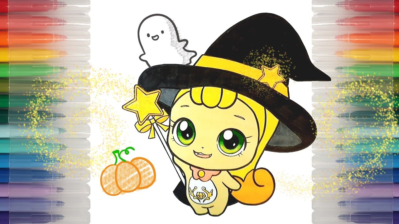 👻색칠놀이👻 반짝반짝 캐치티니핑 할로윈 조아핑 색칠하기🎨 Catch teenieping halloween JOAHPING ...