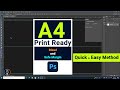 A4 Print Ready with Bleed and Safe Margin In Photoshop Easy Method