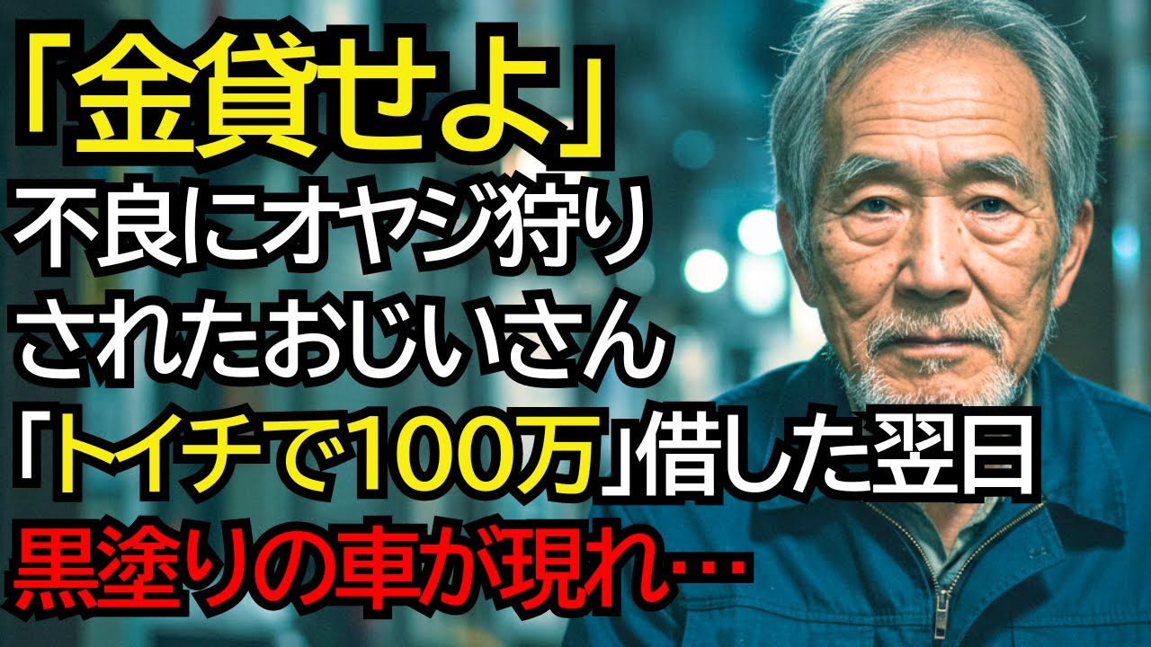 オヤジ狩りに遭遇するおじいさん…「いいよ、その代わり100万トイチで」──翌日、黒塗りの車が5台現れ、不良が凍りつきました