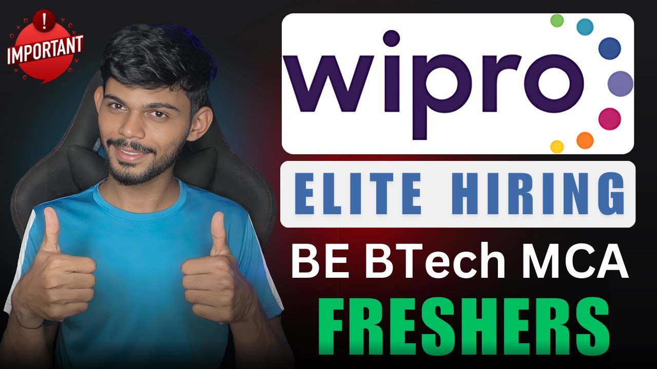 Wipro Hiring 2023 & 2024 Freshers | Elite Role | Apply Now - YouTube