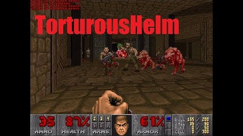 Clippy plays Doom 2: TorturousHelm - a first map by Oplexitie - UV MAX & commentary