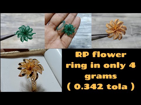 Rp flower ring #rpring #flowerring #fancyring #goldring