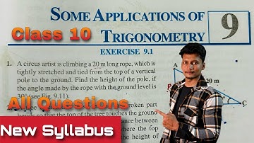 Ex 9.1 Class 10 | Some Application of Trigonometry | Class 10 NCERT | Ex 9.1 CBSE Rajmith study