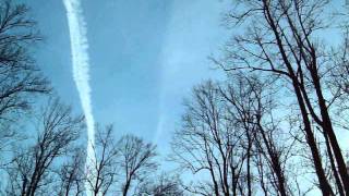 Heavy Trails In My Patch Of Sky 1-29-2015