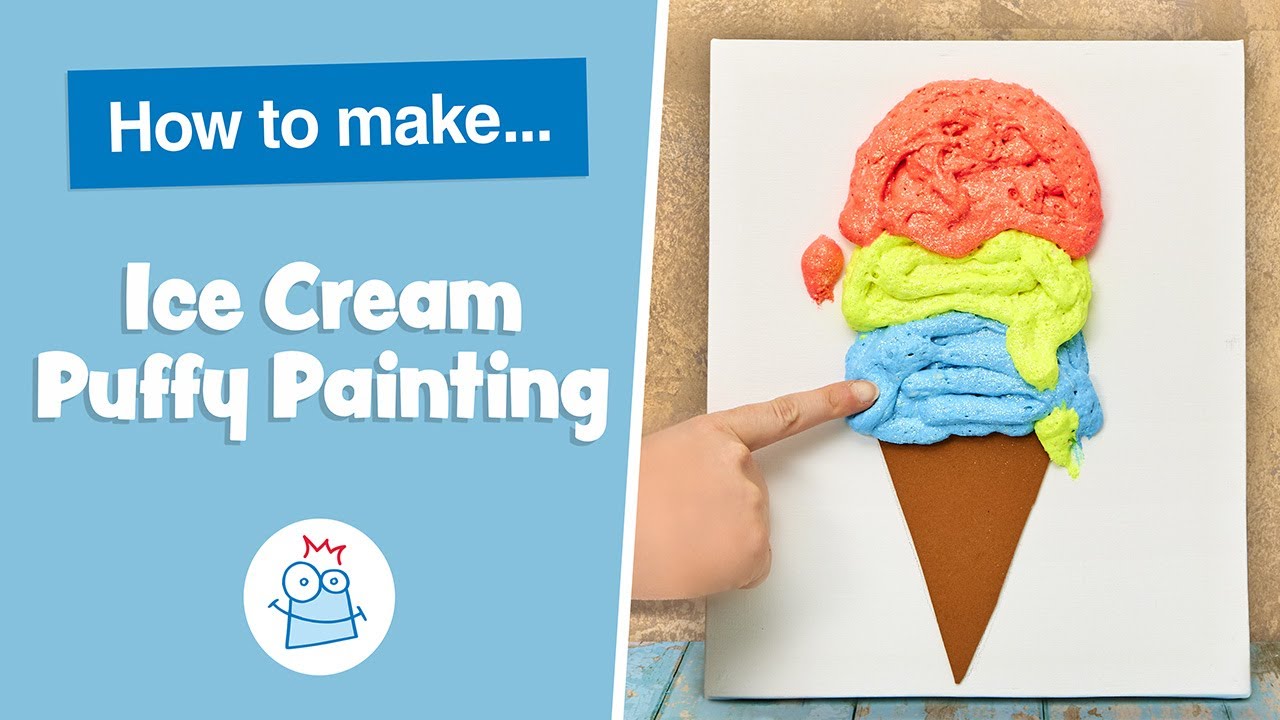 How to make Puffy Paint Ice Cream