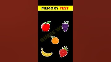 Memory Test ➡️ 1 || Riddles And Puzzles For Iq Test #braintest #ytshortsshorts