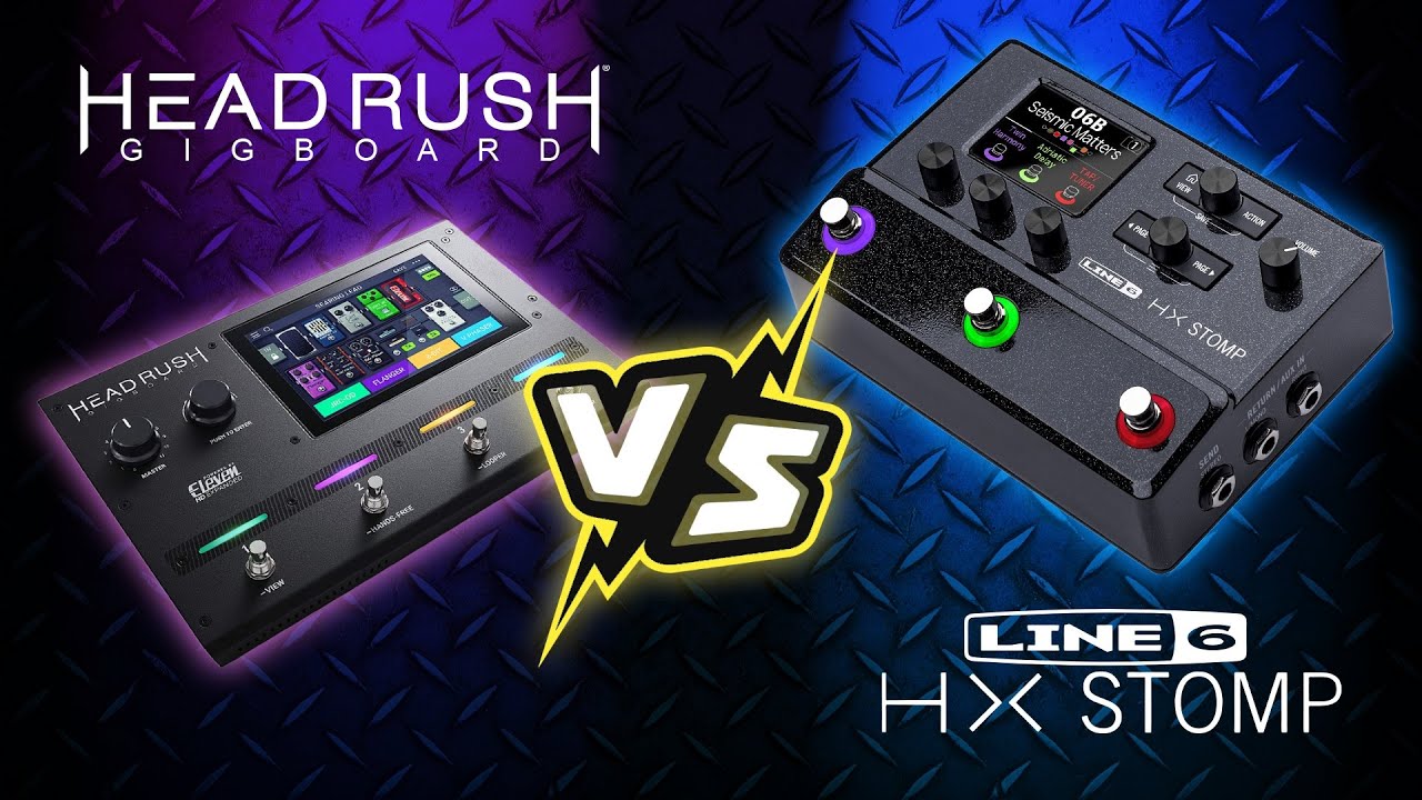 Line 6 Hx Effects Vs Headrush Gigboard Hx Stomp vs Headrush Gigboard Metal test by WillyHouses - YouTube