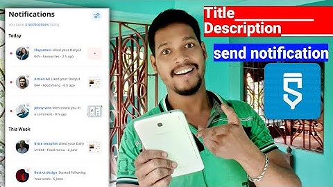 user send notification activity  project in sketchware pro #AndroidAppdeveloper #sketchware