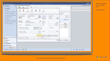 Check Payments with Microsoft Dynamics GP P 1