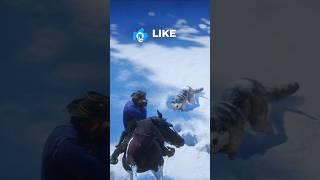 🐺🐺😱 Wolf Attack on Arthur Morgan #shorts #shortsfeed #rdr2