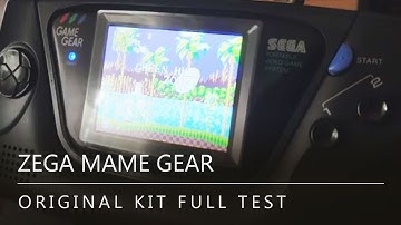Zega Mame Gear / Game Gear Raspberry Pi mod first test.