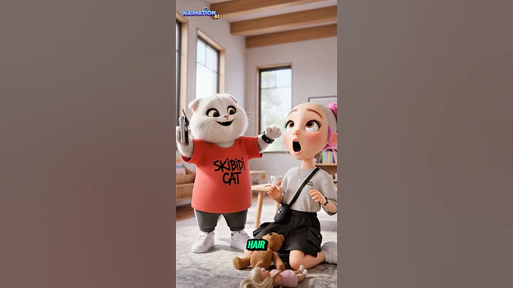 Video 11405341: funny cats catlover cartoon, cats catlover funny animals, cat hair