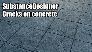Concrete cracks / SubstanceDesigner / Unity