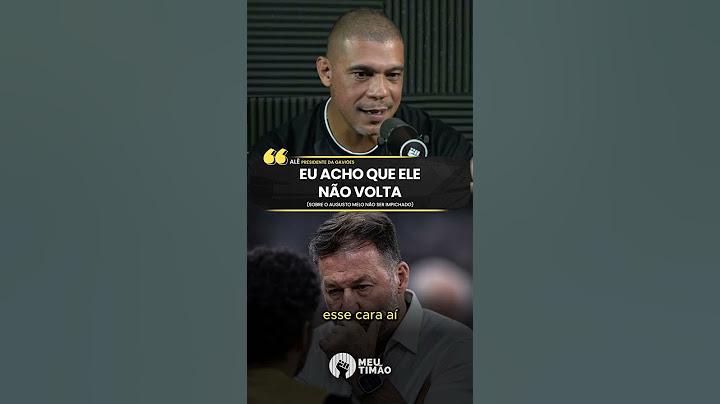 PRESIDENTE DA GAVIÕES FALA SOBRE A EXPECTATIVA DO CORINTHIANO COM AUGUSTO MELO