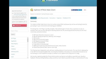 Installing VMware vSphere HTML5 Fling Web Client Video Tutorial