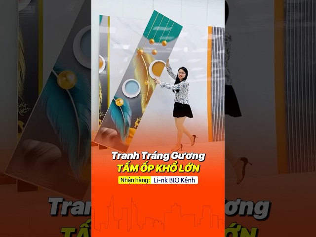 Tranh tráng gương 3d, tranh dán tường 3d #shorts #youtubeshorts