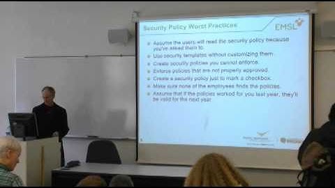 Computer Security -Worst Practices at LinuxFest 2012