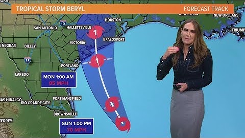 Tracking Tropical Storm Beryl: Here's the latest timeline and track
