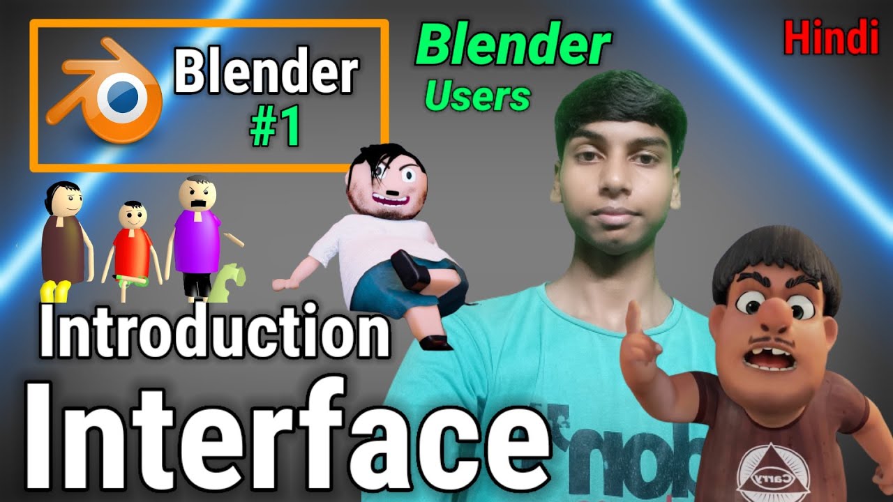 Blender Introducing And Interface ( Part - 1 ) | Day Sun | Hindi - YouTube